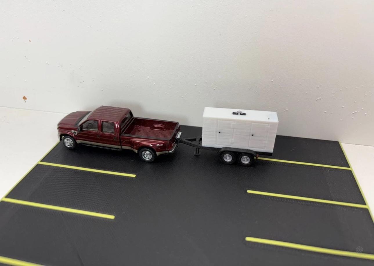 HO Scale Small Generator Trailer Kit.