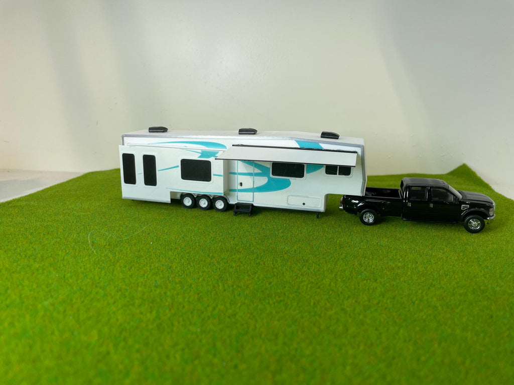 HO Scale 5th Wheel Camper Trailer Kit 1/87