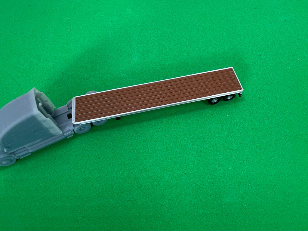 N Scale 53ft Flat Deck Trailer.