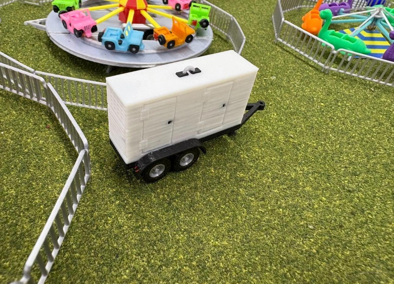 HO Scale Small Generator Trailer Kit.