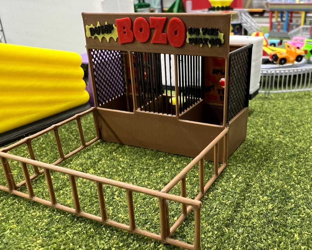 HO Scale BOZO Dunk Tank 1/87