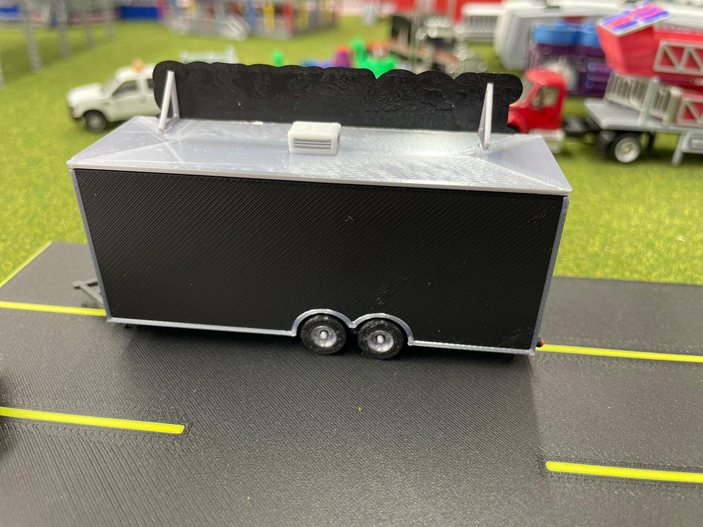 HO Scale Food Trailer for Model Train Layouts and Dioramas Taco Trailer