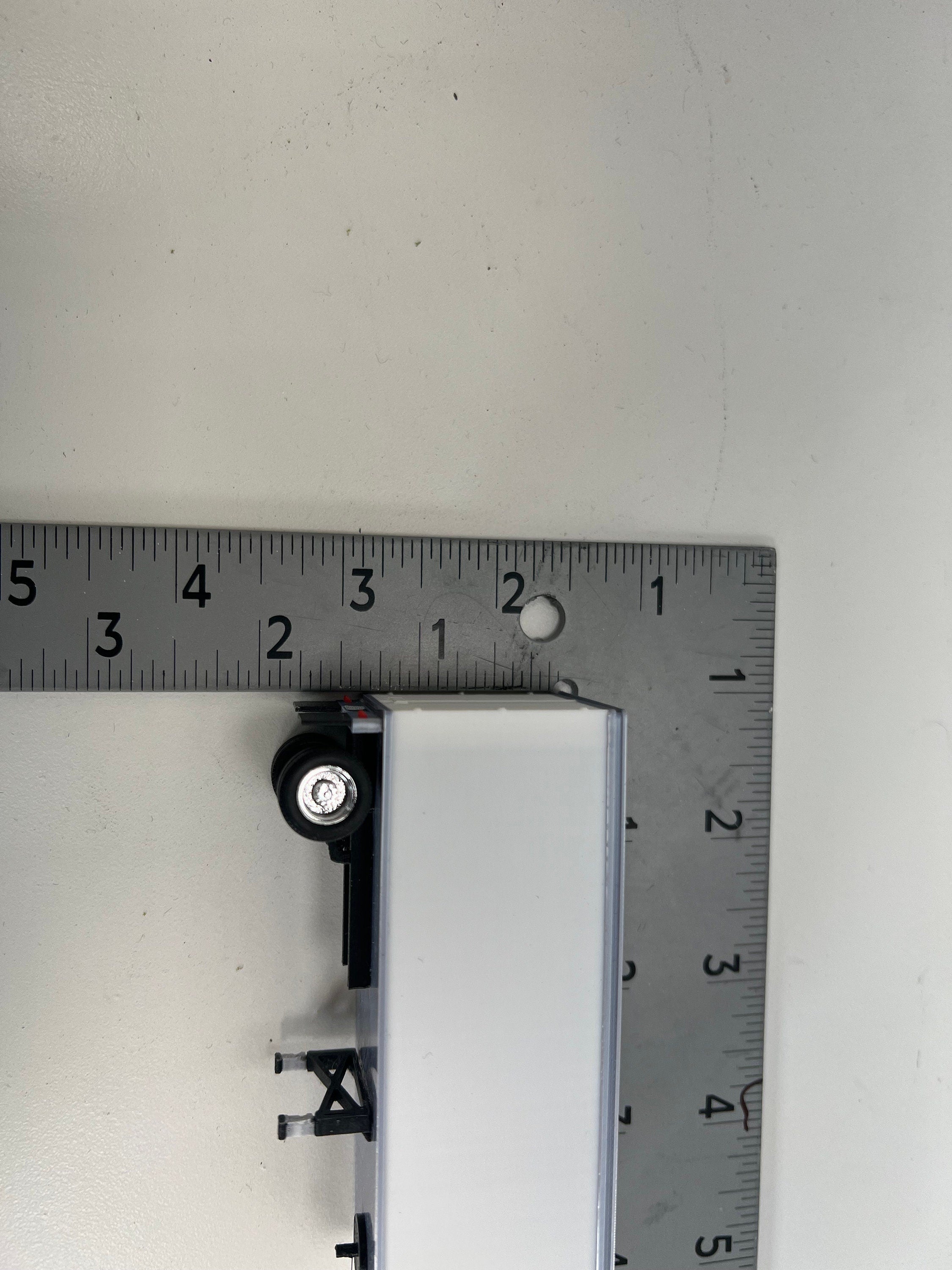 HO Scale PUP Trailer Office/Generator for model trains carnival. With open bottom door.