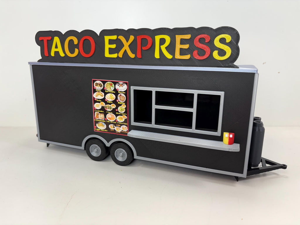 1/32 Food Trailer for Model Layouts and Dioramas Taco Express