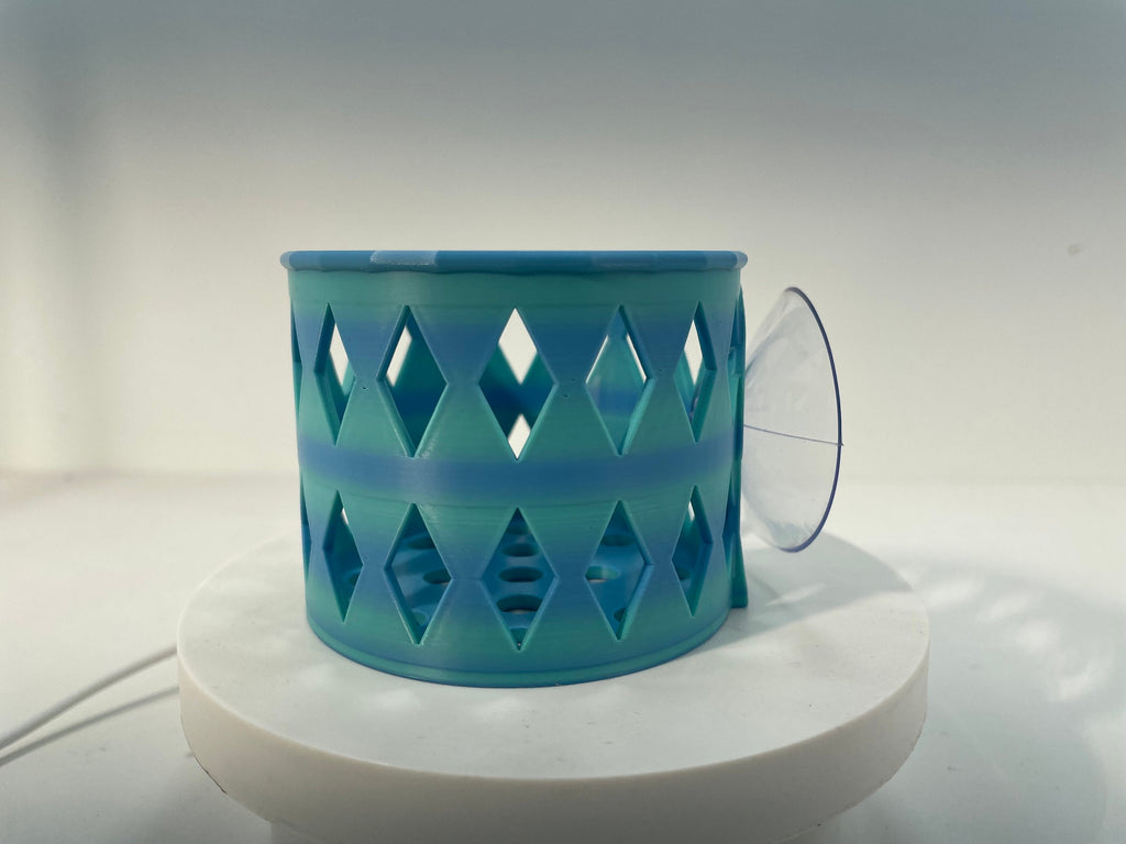 Diamond Shower Steamer Holder: Suction Cup Basket