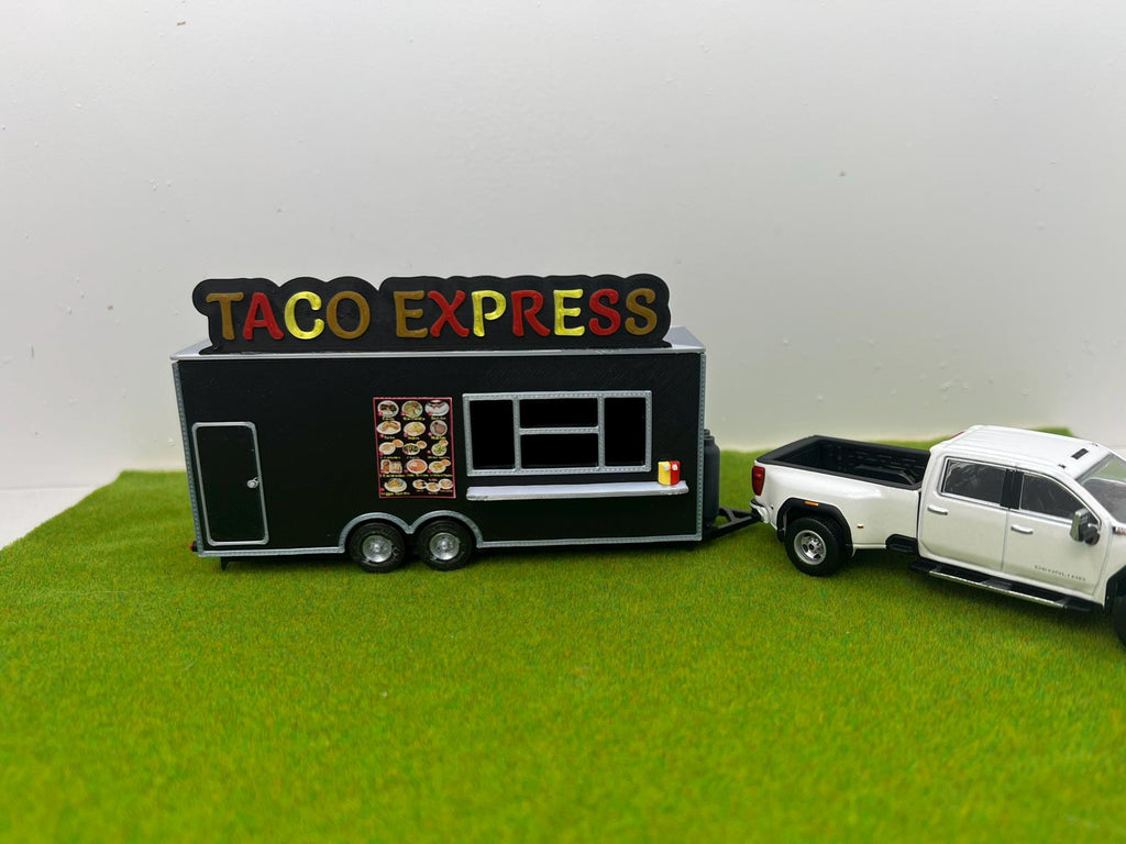 1/64 Food Trailer for Model Layouts and Dioramas Taco Express