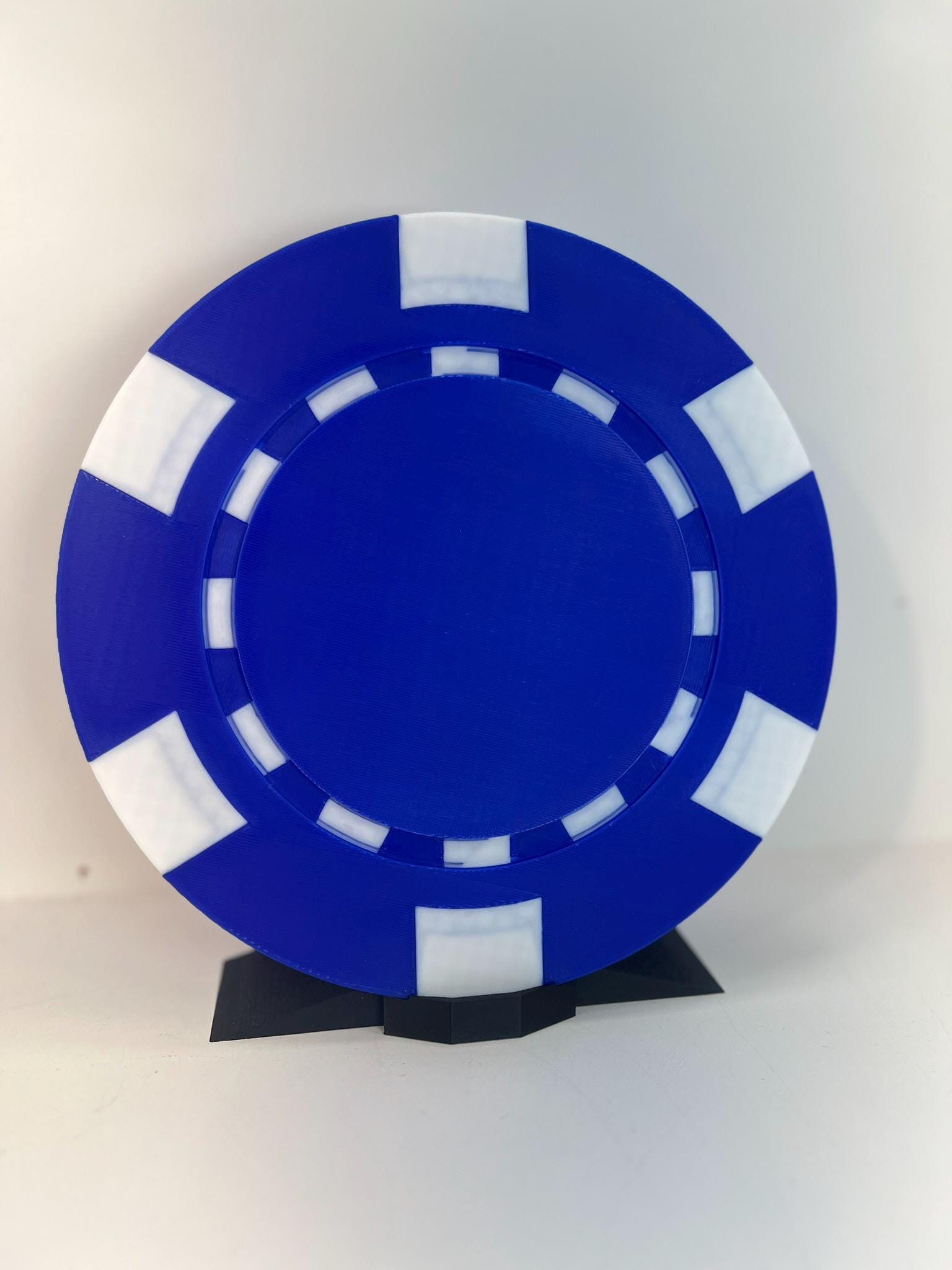 Large Poker Chip Art: Custom Casino Room Decor (9-Inch)