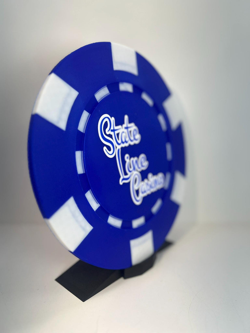 Large Poker Chip Art: Custom Casino Room Decor (9-Inch)