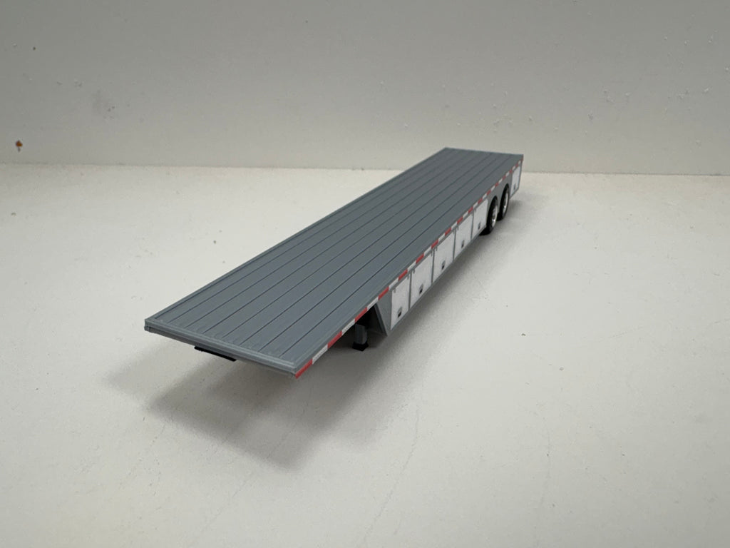 HO Scale Flat Bed Trailer with underneath storage.