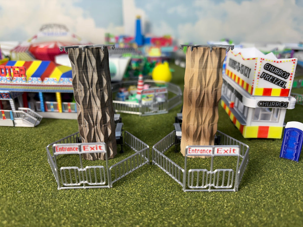 HO Scale Rock Climbing Wall (dark rock or sandstone)