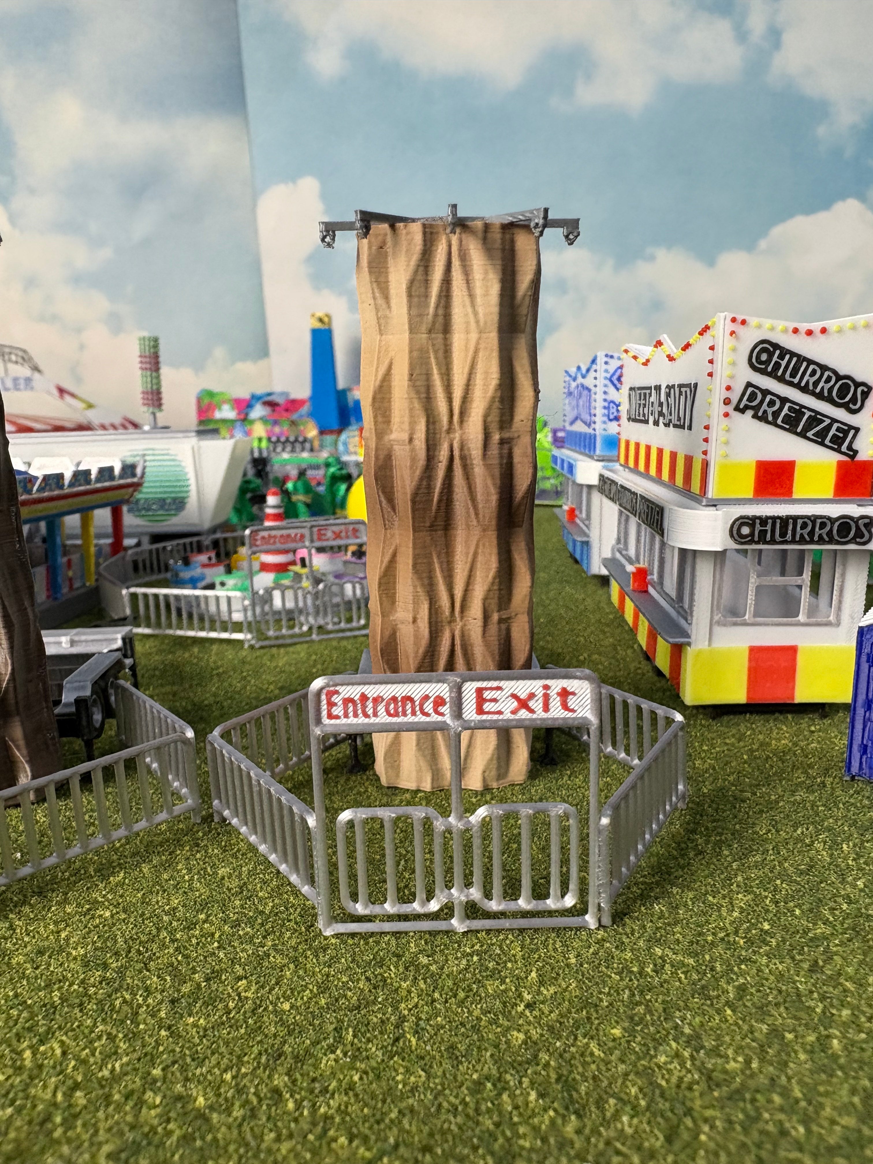 HO Scale Rock Climbing Wall (dark rock or sandstone)