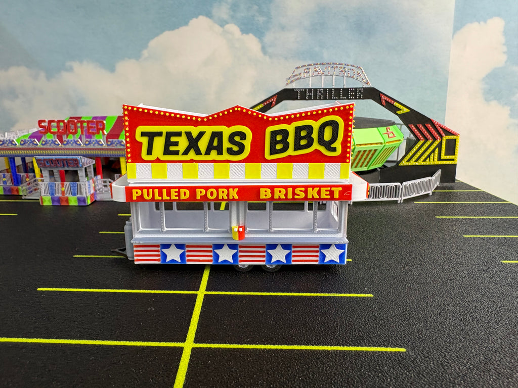 HO Scale Food Trailer - Texas BBQ