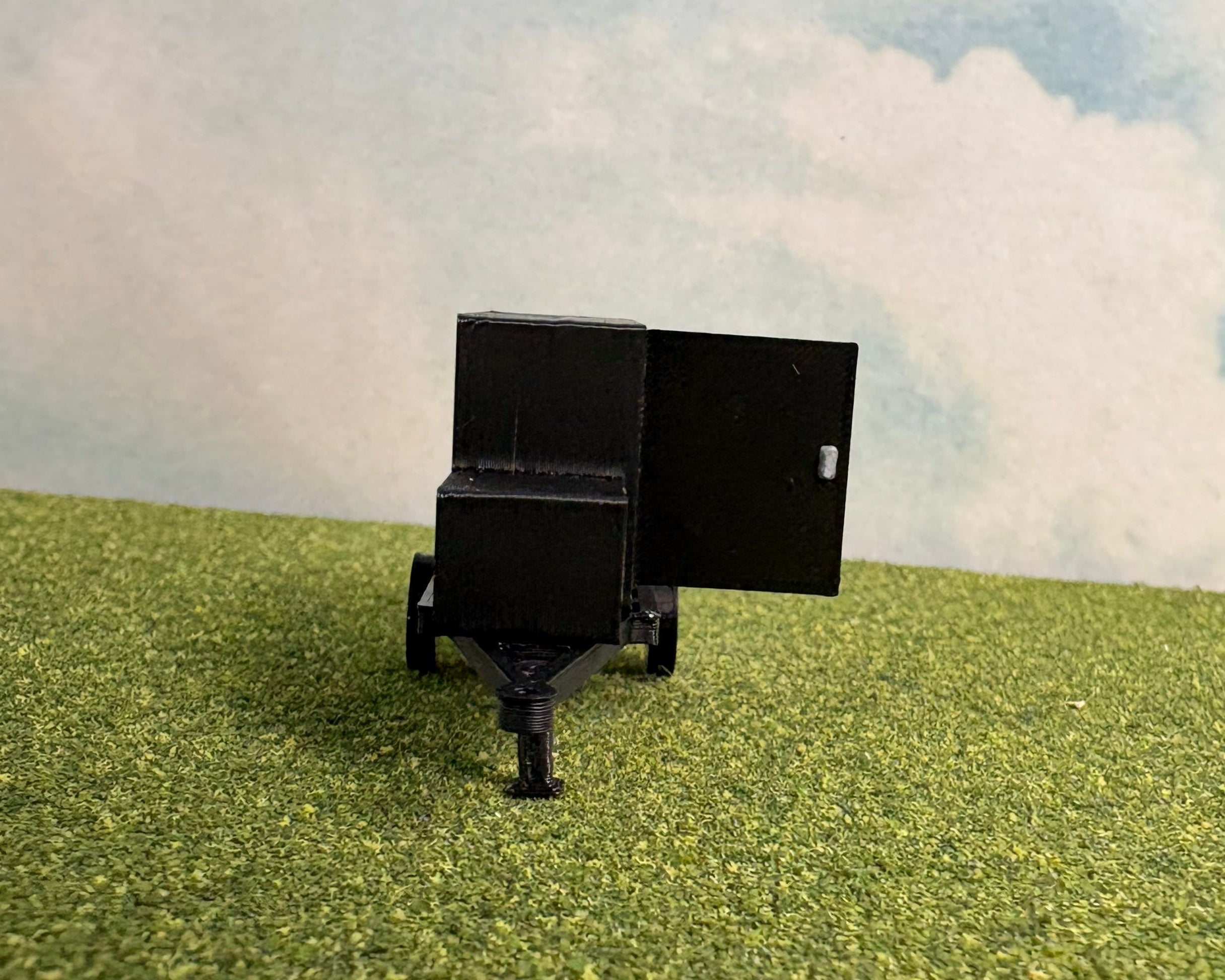 HO Scale BBQ Smoker Trailer