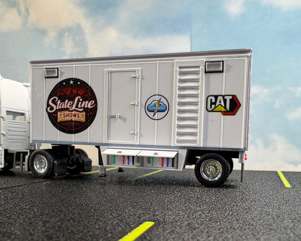 HO Scale PUP Generator Trailer Kit (Custom Graphics)