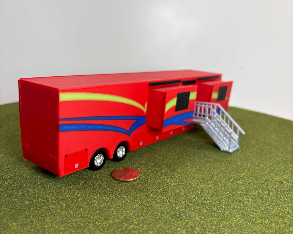 1/64 Scale Office Trailer Kit (red in color)