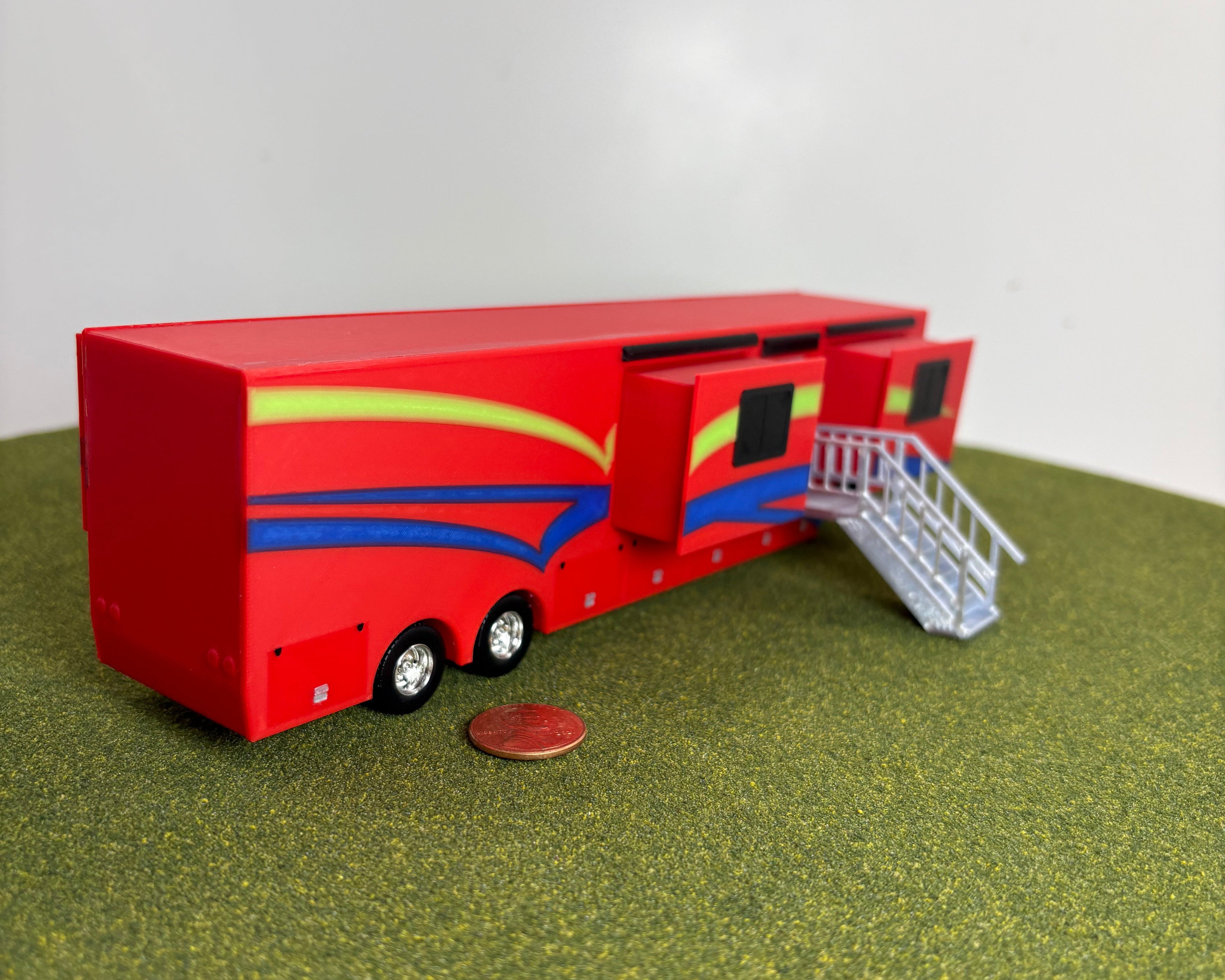 1/64 Scale Office Trailer Kit (red in color)
