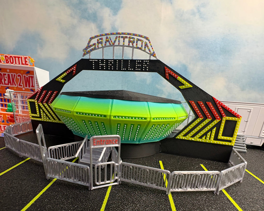 HO Scale Static Gravitron (green)