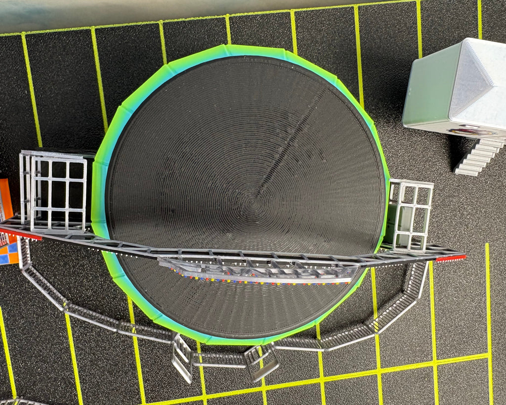 HO Scale Static Gravitron (green)