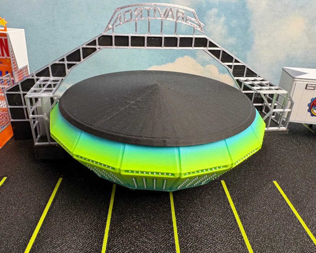 HO Scale Static Gravitron (green)