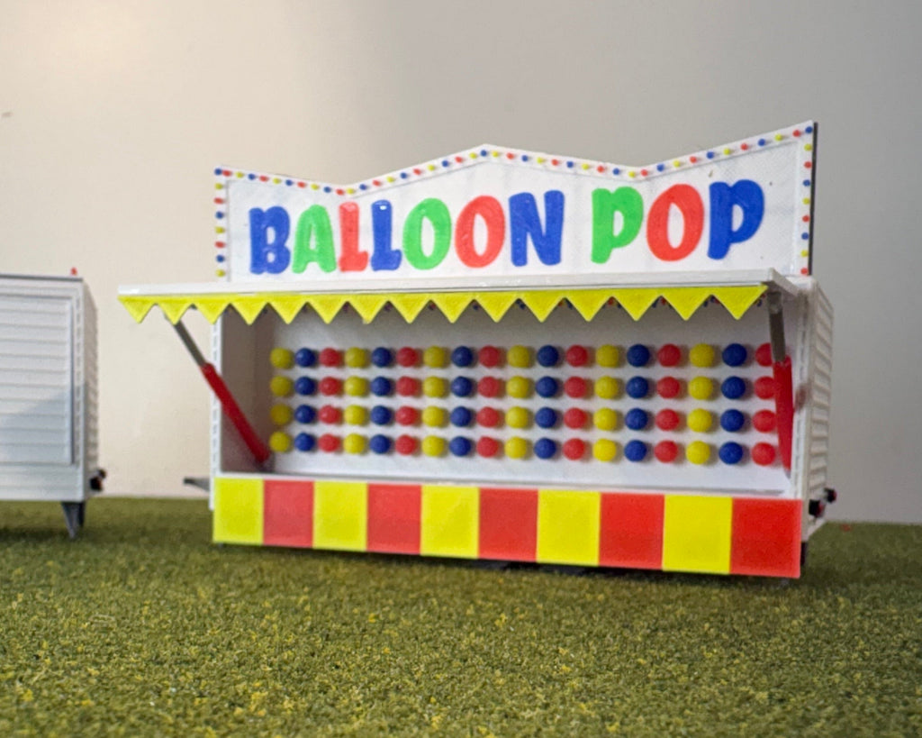 HO Scale Balloon Pop Game Booth