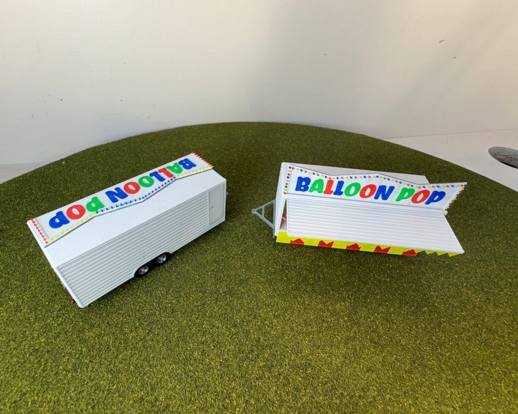 HO Scale Balloon Pop Game Booth