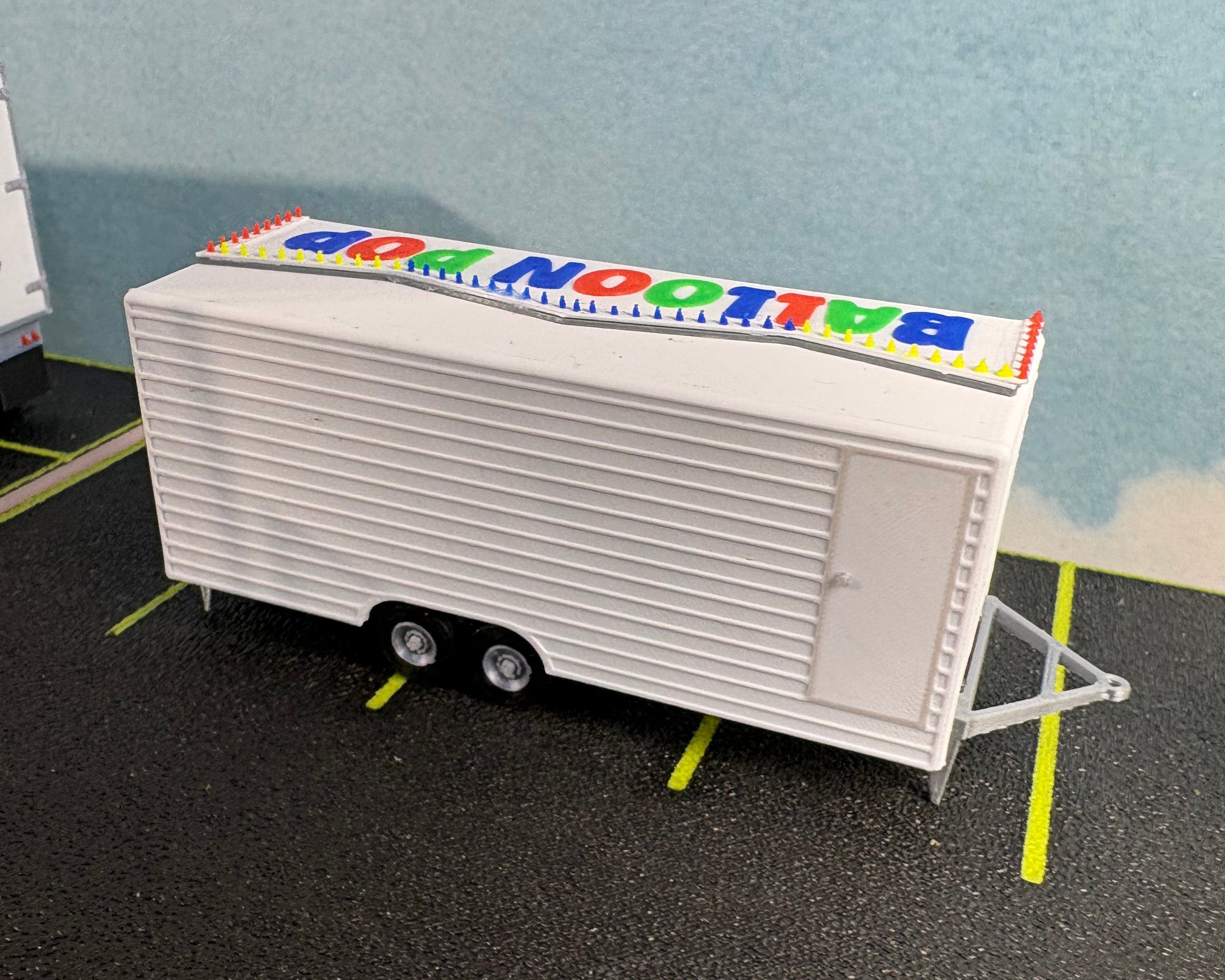 HO Scale Balloon Pop Game Booth
