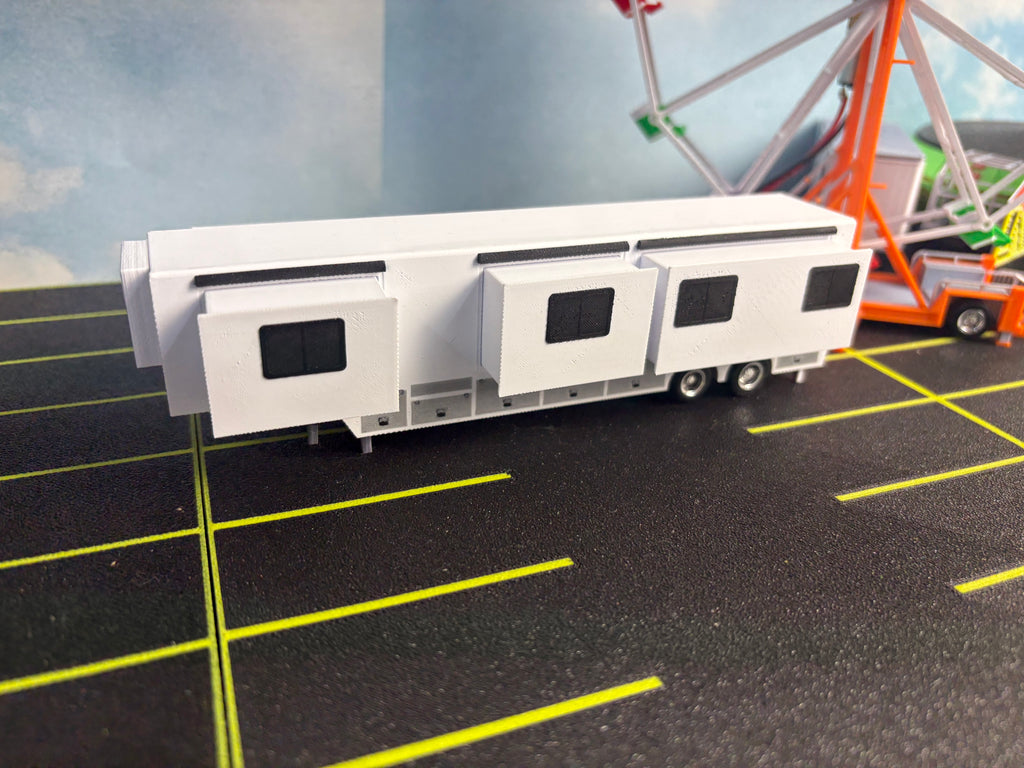 HO Scale Office Trailer (white)