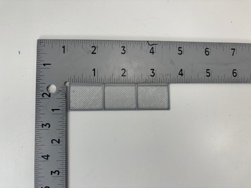 HO Scale chain link fence & gates (3.5"x1") (4 pack - 2 fence & 2 gates or 4 fence)