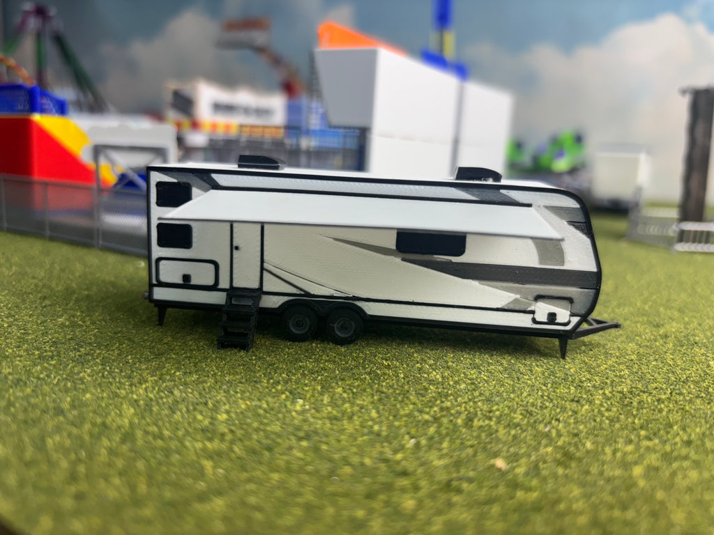 HO Scale Bumper Pull Camper 1/87