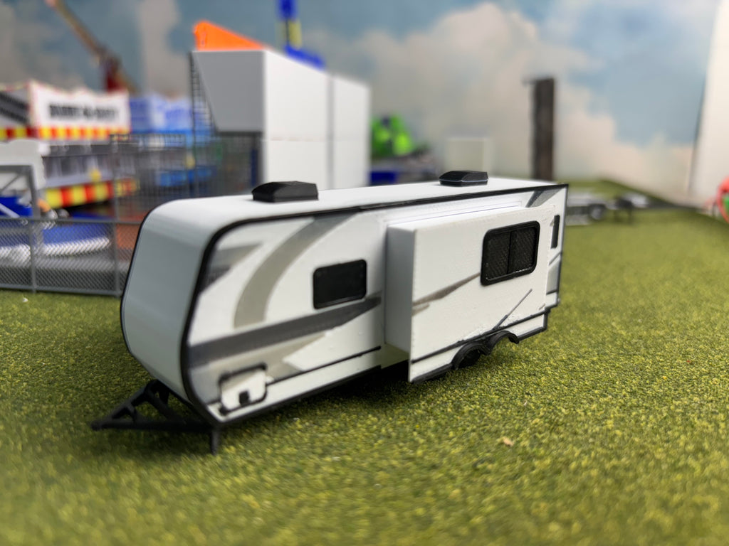 HO Scale Bumper Pull Camper 1/87