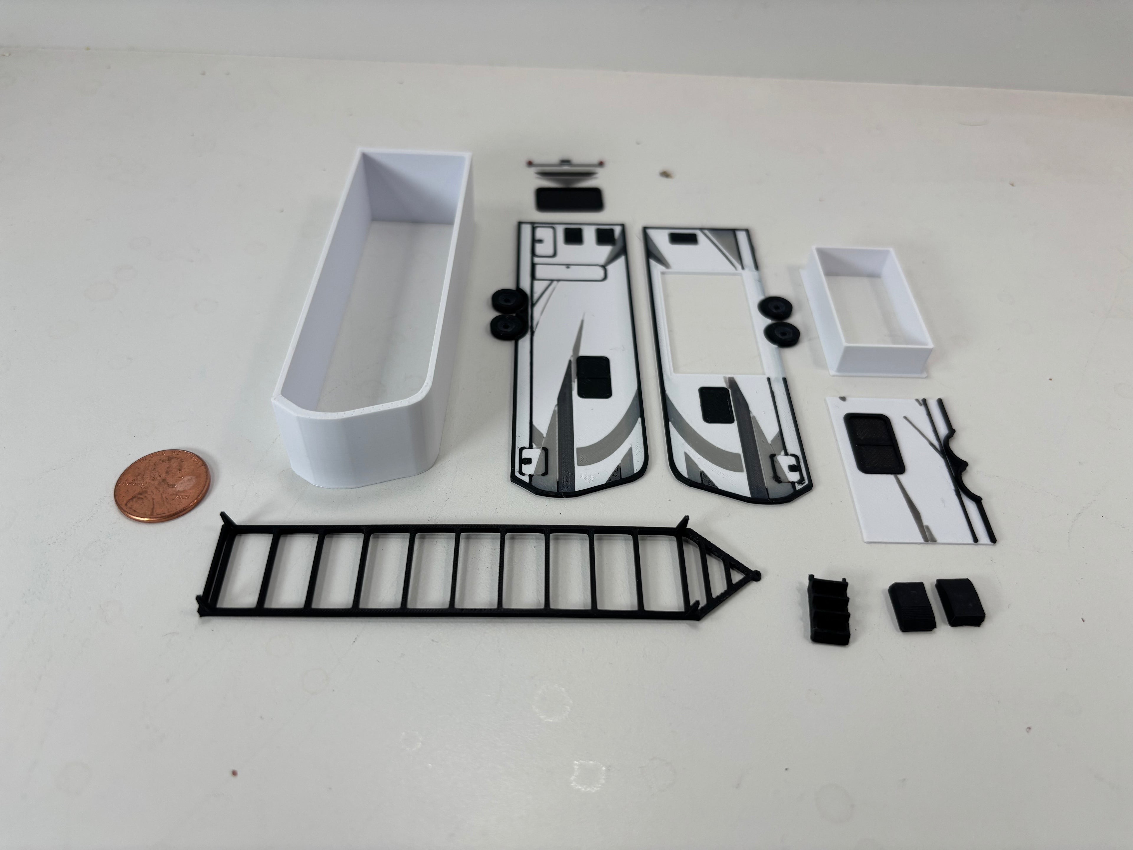 HO Scale Bumper Pull Camper 1/87