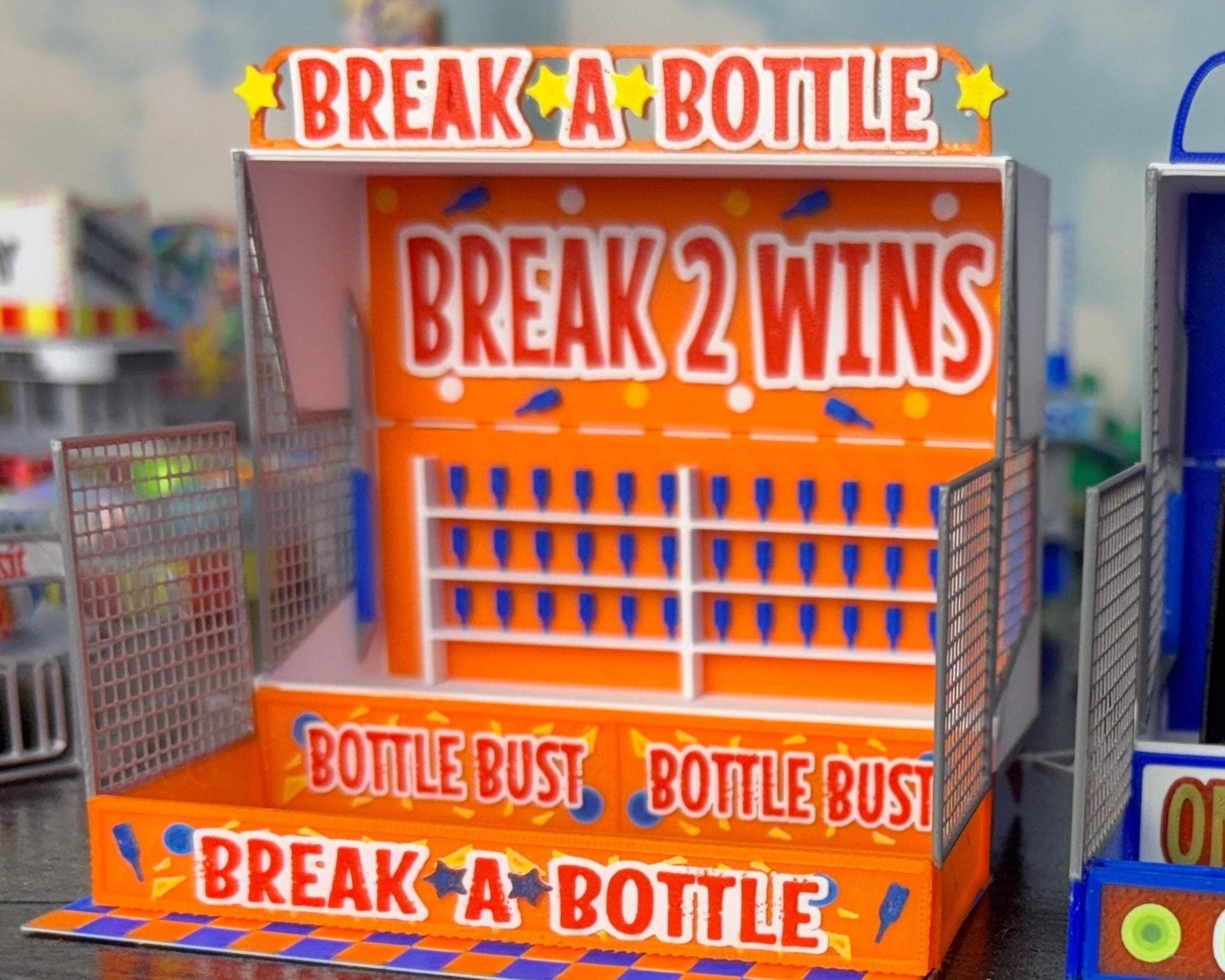 HO Scale Break-a-Bottle Game Booth