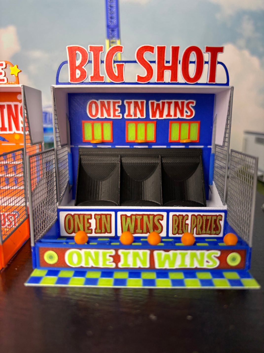 HO Scale Big Shot Game Booth