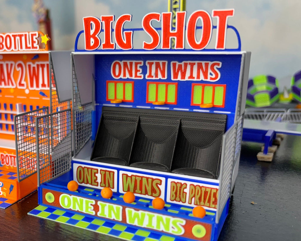 HO Scale Big Shot Game Booth
