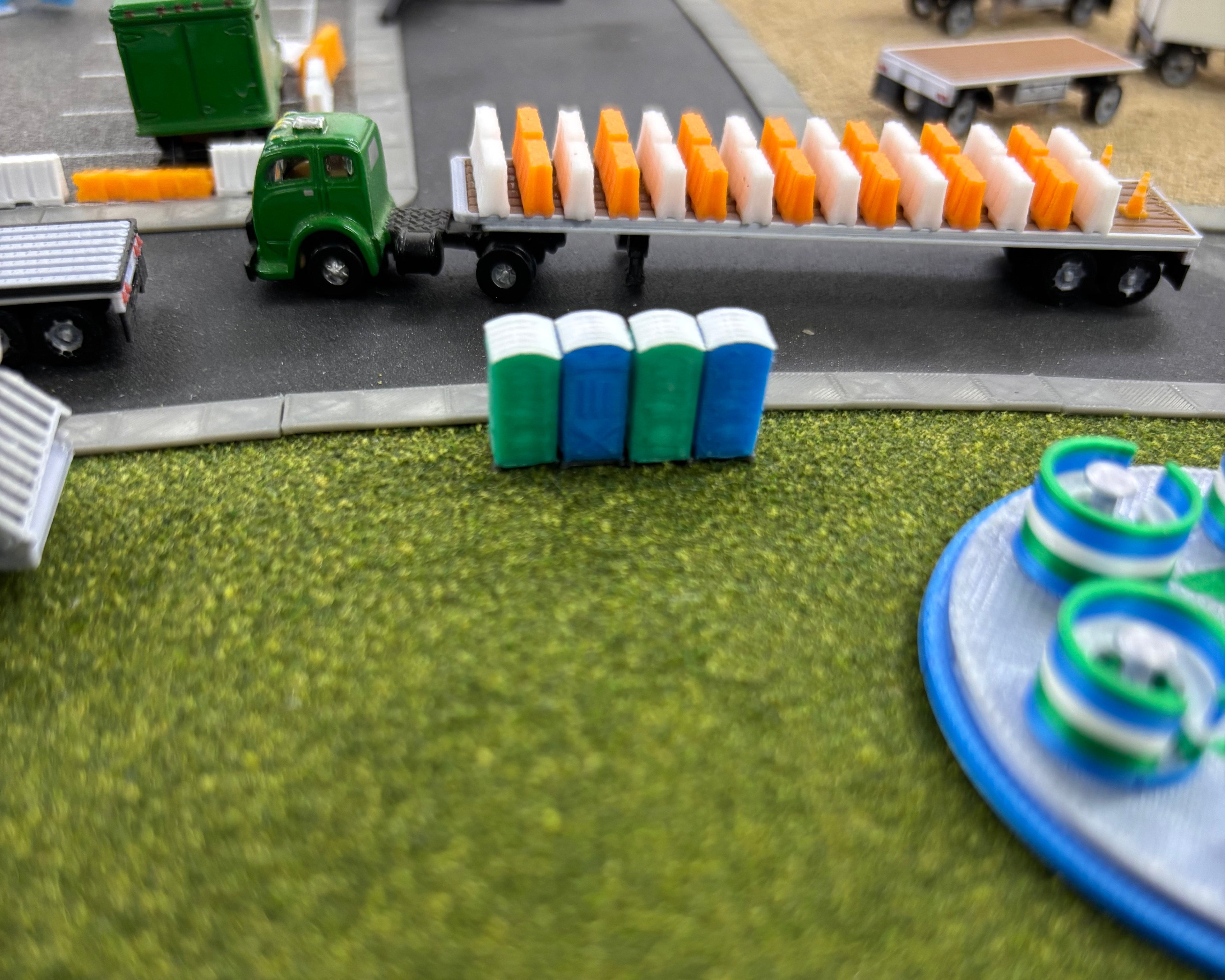 N Scale Porta Potty (4 Pack)