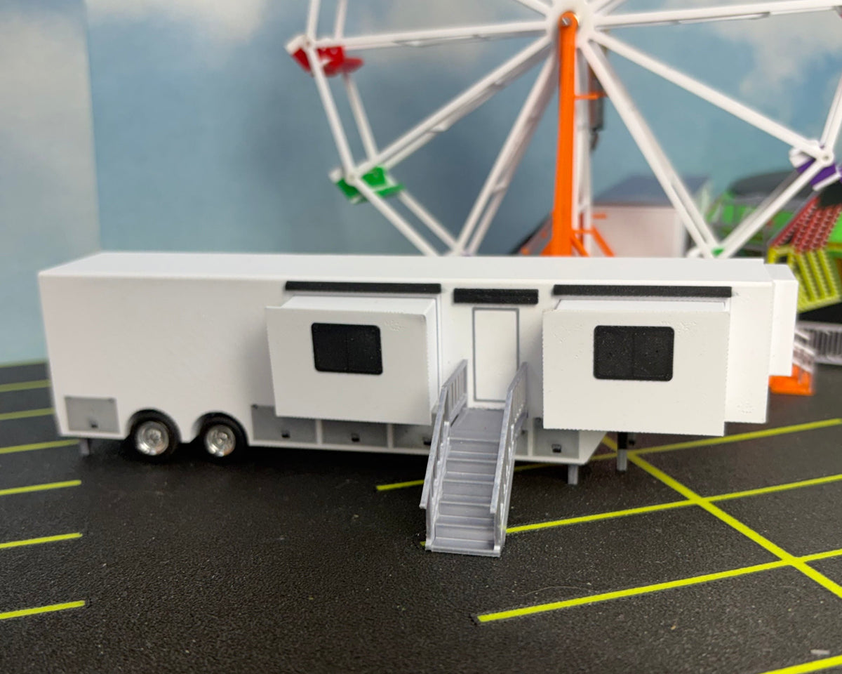 HO Scale Office Trailer (white)
