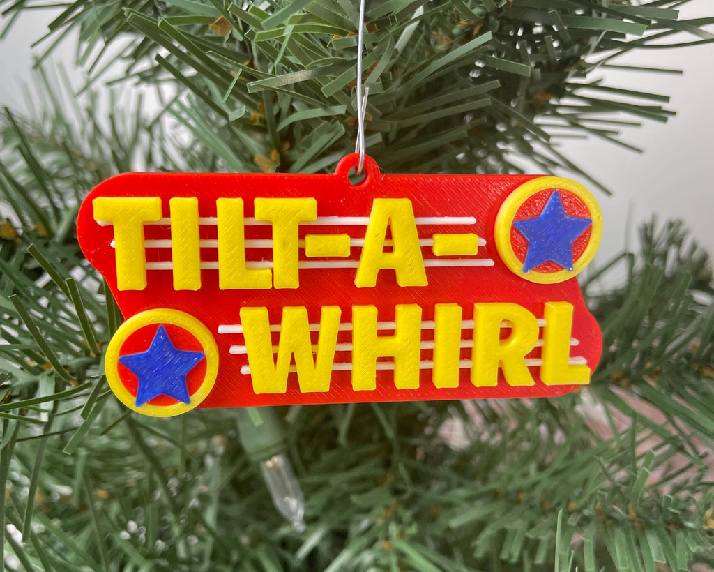 Tilt A Whirl Tub Christmas Ornament!