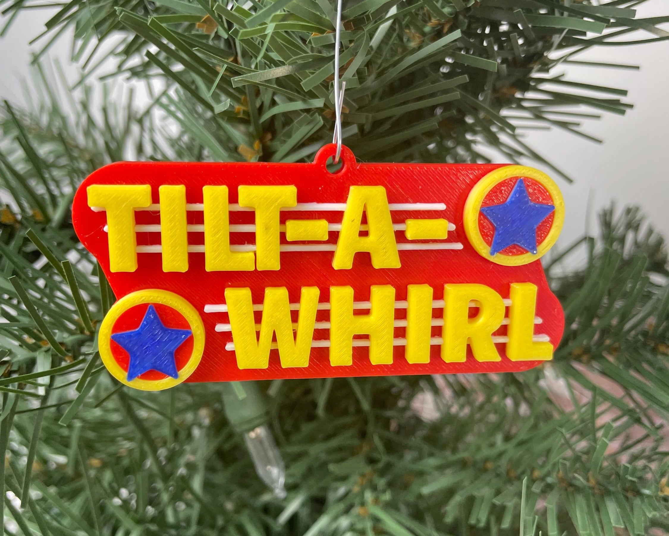 Tilt A Whirl Tub Christmas Ornament!