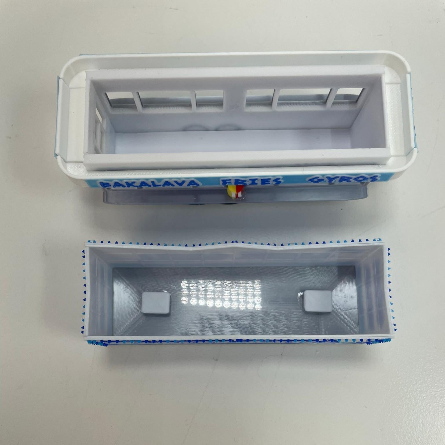 HO Scale Food Trailer for Model Train Layouts and Dioramas Sweet N Salty Trailer