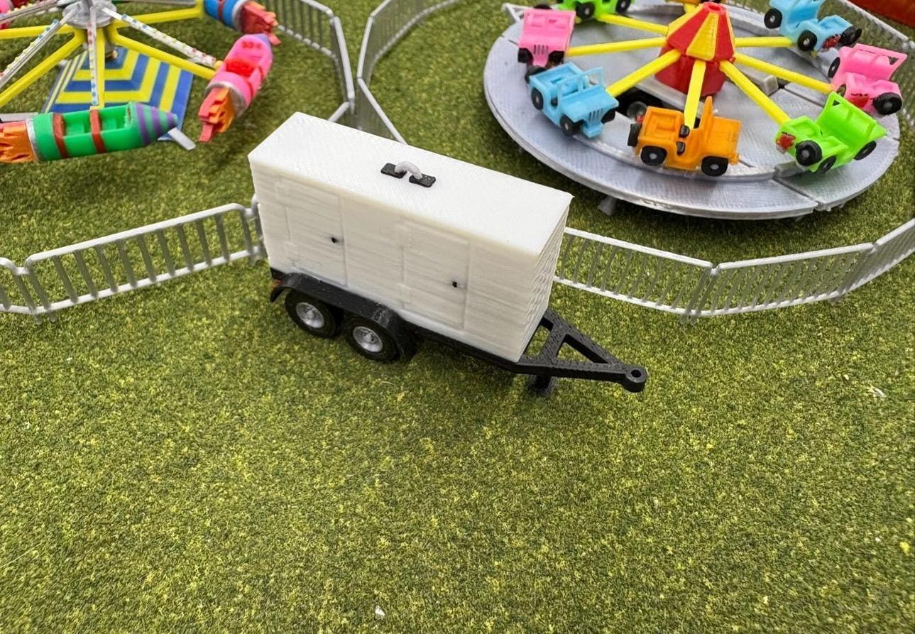 HO Scale Small Generator Trailer Kit.