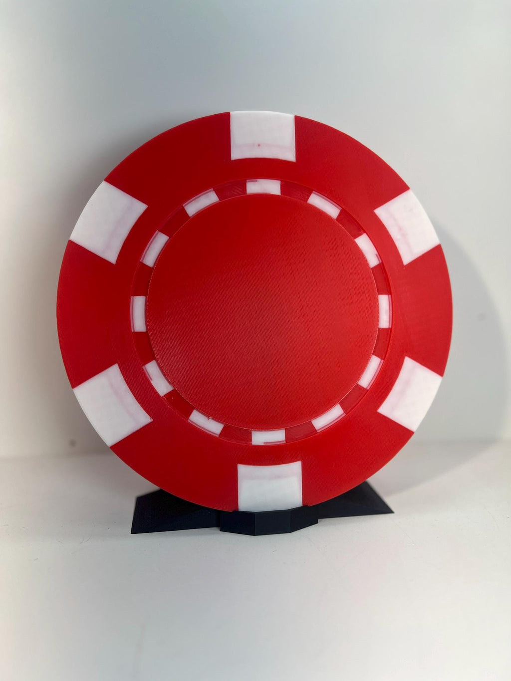 Large Poker Chip Art: Custom Casino Room Decor (9-Inch)