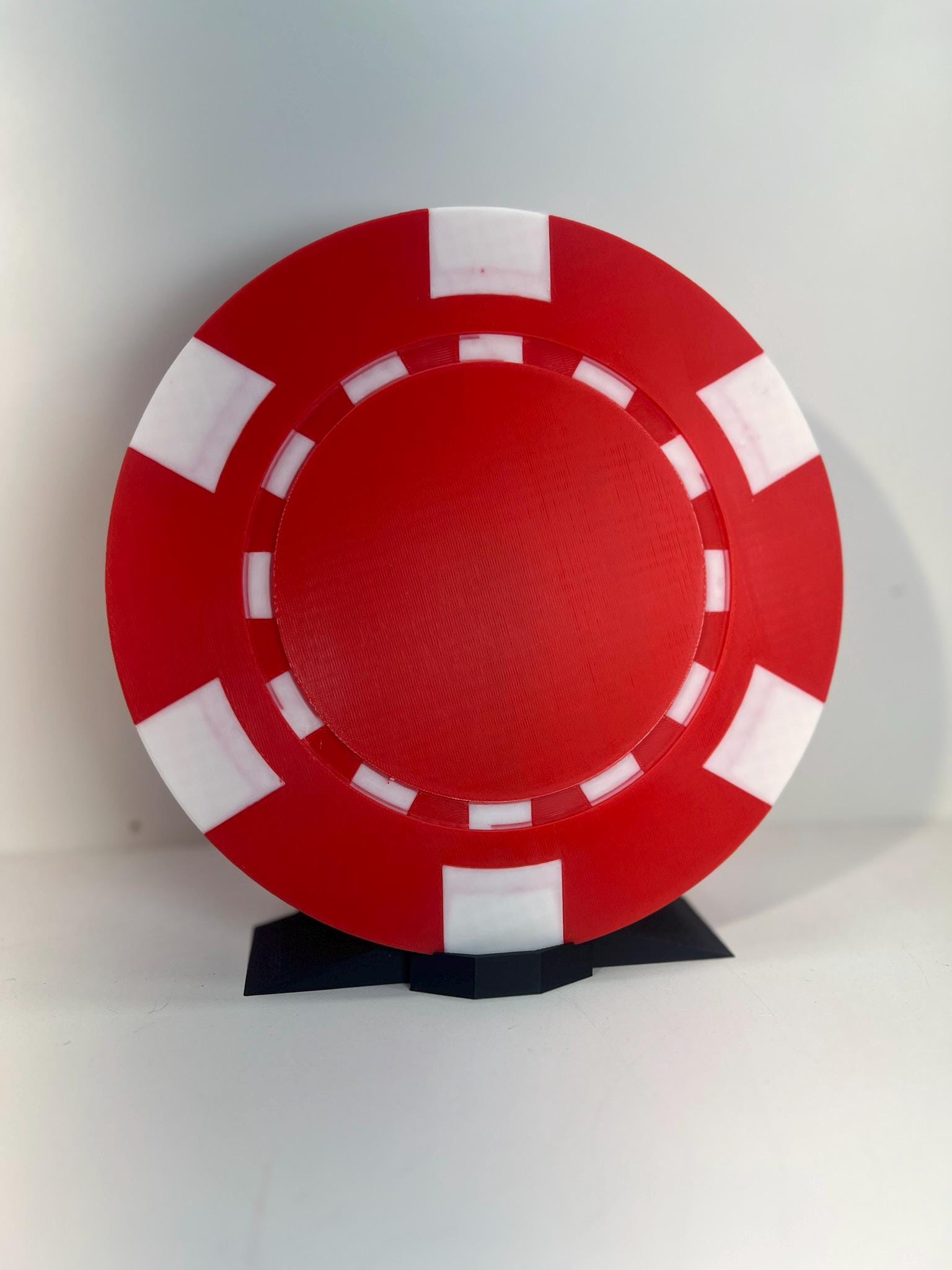 Large Poker Chip Art: Custom Casino Room Decor (9-Inch)