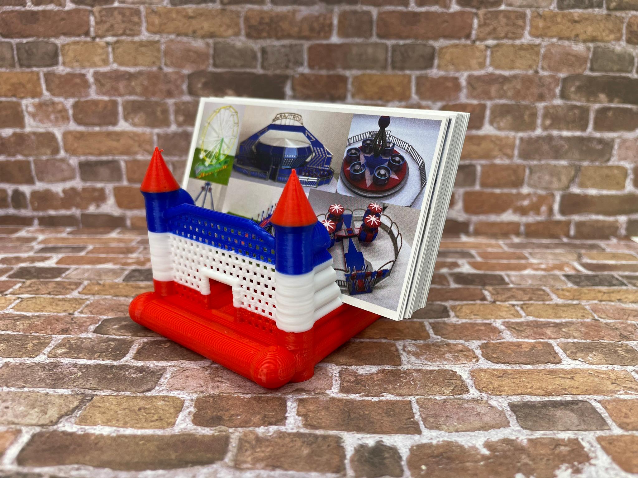 Bouncy House Business Card Holder