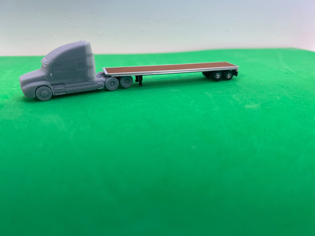 N Scale 53ft Flat Deck Trailer.
