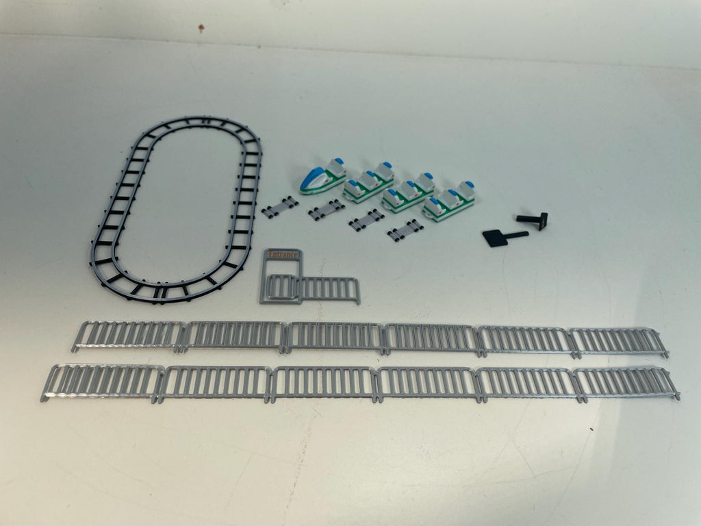 HO Scale Kiddie Jet Train Ride for Model Train Layouts and Dioramas Kit 1/87
